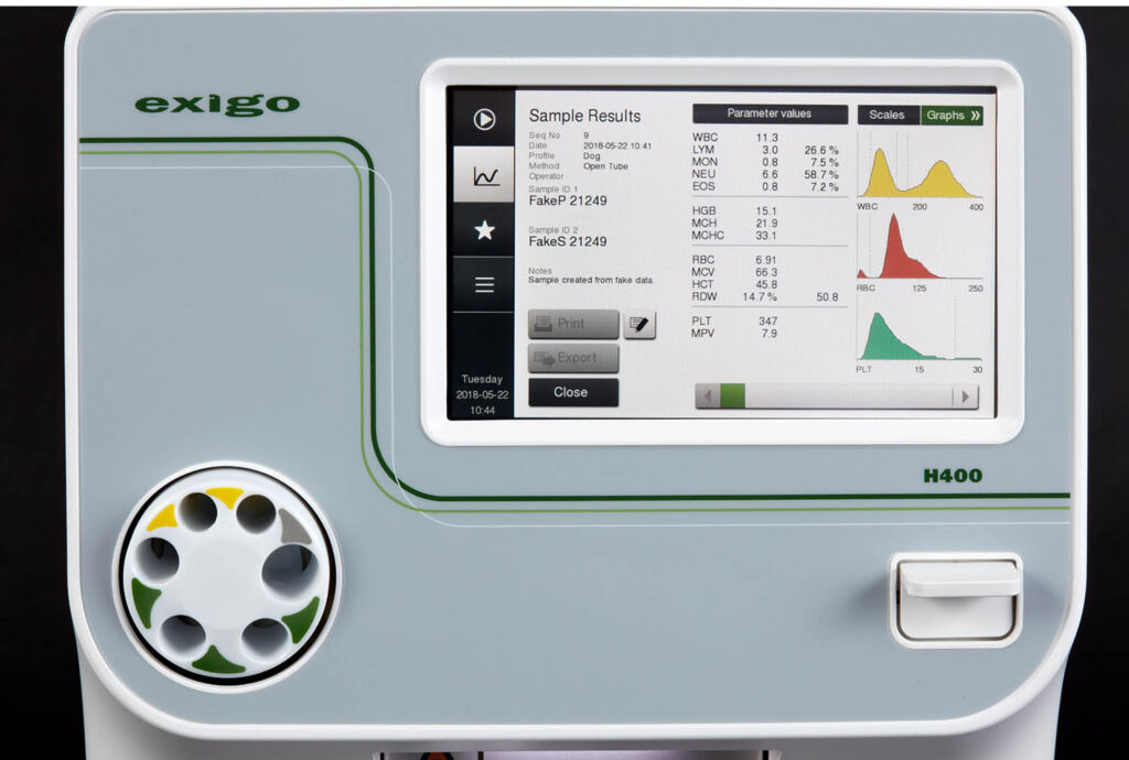 Exigo H400 deliver accurate test results