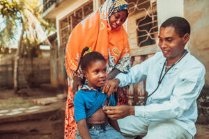 Doctor meet African child