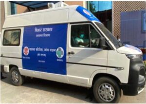 Mobile vans for coronavirus virus testing.
